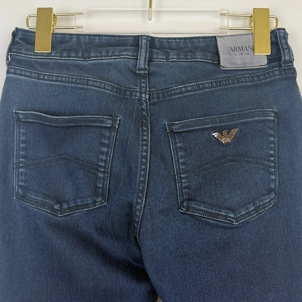 Armani Jeans J18 Dahlia Dark Blue Slim Fit Denim Blue 27 Logo Stretch Classic